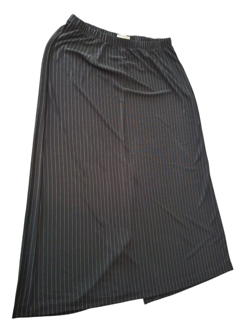 Liz Claiborne Pinstripe Skirt Woman 1X Quiet Luxury Office Classic Plus Chic